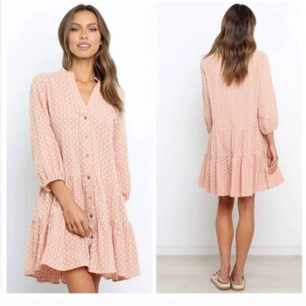 Petal & Pup Pink Long Sleeve Dress